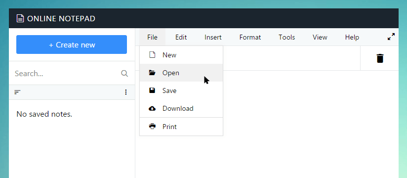 Open text file in Newseo